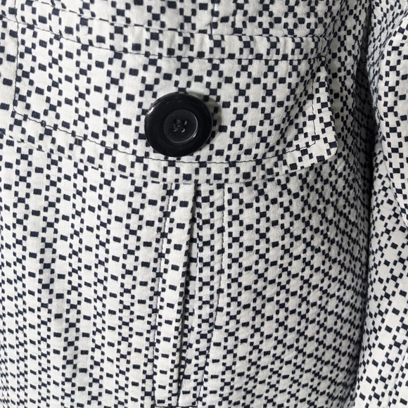 Apt 9 Trench Coat Jacket White and Black 10 - Picture 2 of 9